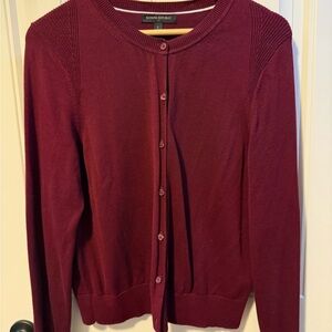 Banana Republic Women's Deep Red Cardigan